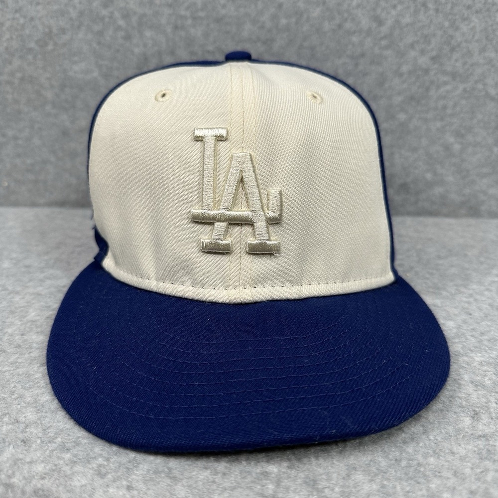New Era  Los Angeles Dodgers‎ Tonal 2 Tone 59fifty Fitted Hat  Blue/ Cream 7 1/2